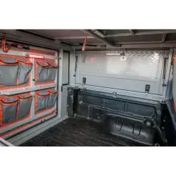 Sacs en toile coté porte hardtop camper Alu-Cab